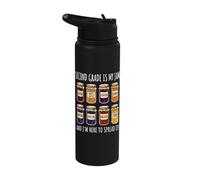 Second Grade is My Jam and I'm Here to Spread It Stainless Steel Insulated Water Bottle