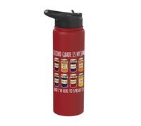 Second Grade is My Jam and I'm Here to Spread It Stainless Steel Insulated Water Bottle