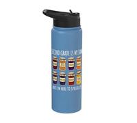 Second Grade is My Jam and I'm Here to Spread It Stainless Steel Insulated Water Bottle