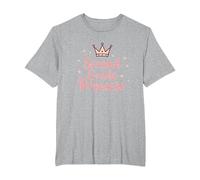 Second Grade Princess Royal Crown Sparkle T-Shirt, Men's Big and Tall, Heather Grey, 6X Tall