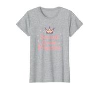 Second Grade Princess Royal Crown Sparkle T-Shirt, Women, Heather Grey, L