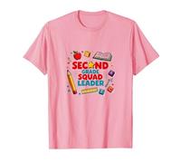 Second Grade Squad Leader Elementary School Pride T-Shirt, Men, Pink, S