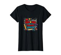 Second Grade Squad Leader Elementary School Pride T-Shirt, Women, Black, S