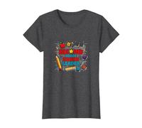 Second Grade Squad Leader Elementary School Pride T-Shirt, Women, Dark Heather Grey, XL