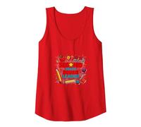 Second Grade Squad Leader Elementary School Pride Tank Top, Women, Red, XL