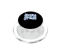 Second Grade Student School Design Cute Gingham Sparkle PopSockets PopGrip for MagSafe
