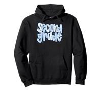 Second Grade Student School Design Cute Gingham Sparkle Pullover Hoodie