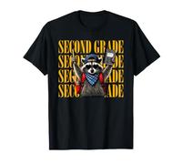 Second Grade Teacher Feral Raccoon Back to School T-Shirt
