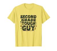 Second Grade Tough Guy: Camo Cool for Young Adventurers T-Shirt, Men, Lemon, L