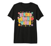 Second Grade Vibes Retro First Day Back to School Students Premium T-Shirt