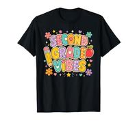 Second Grade Vibes Retro First Day Back to School Students T-Shirt