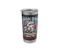 Second Grade Where The Wild Things Learn Raccoon Student Stainless Steel Insulated Tumbler