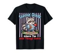 Second Grade Where The Wild Things Learn Raccoon Student T-Shirt