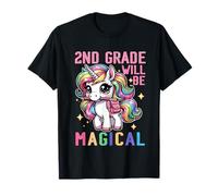 Second Grade Will Be Magical Unicorn Back to School Girl Kid T-Shirt