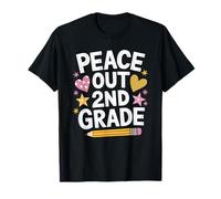 Second Grader and School Teaching, Peace Out 2nd Grade T-Shirt