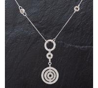 Second Hand 14ct White Gold 16" Circle 3.75ct Diamond Necklet 4314592