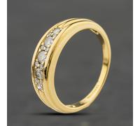 Second Hand 18ct Yellow Gold 0.38ct Brilliant Cut Diamond Thirteen Stone Band Ring 41383979