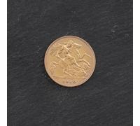 Second Hand 22ct Yellow Gold 1910 George V Half Sovereign Coin 47011119