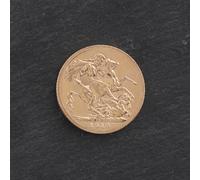 Second Hand 22ct Yellow Gold 1913 George V Full Sovereign Coin 47021136