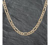 Second Hand 9ct Two Colour Gold 18 Inch Figaro Chain 41041457