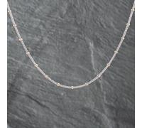 Second Hand 9ct Two Colour Gold Popcorn Style Beaded 16 Inch Mesh Chain 41162179