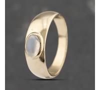 Second Hand 9ct Yellow Gold Moonstone Oval Dress Ring 41103520