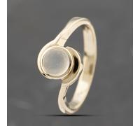 Second Hand 9ct Yellow Gold Moonstone Round Dress Ring 41103270