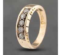 Second Hand Antique 15ct Yellow Gold Cubic Zirconia Five Stone Ring 41482264