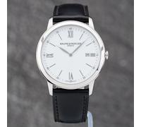 Second Hand Baume & Mercier Mens Classima Black Leather Strap Watch 10526