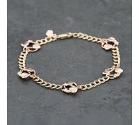Second Hand Clogau 9ct Two Colour Gold Vine Leaf Design 7.5 Inch Chain Bracelet 41281630