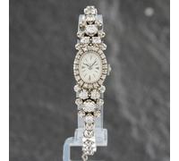 Second Hand Elgin Diamond 2.52ct White Gold Vintage Watch