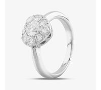 Second Hand Platinum 1.00ct Brilliant Cut Diamond Heart Cluster Ring 4312327