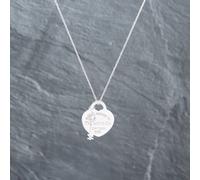 Second Hand Tiffany & Co. Silver Pendant & 18 Inch Trace Chain 41251598