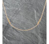 Second Hand Vintage Yellow Gold Turquoise 17 Inch Trace 41041706