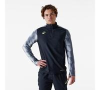 Second Life - Adult 1/2 Zip Football Sweatshirt Viralto Dop - Black/grey
