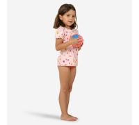 Second Life - Baby Girls Tankini Swimsuit Top Dark Pink Fruit Print