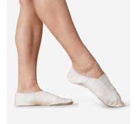 Second Life - Girls' And Boys' Leather Gymnastics Shoes - White - Very Good