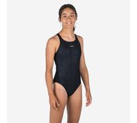 Second Life - Girls’ Swimming 1-piece Swimsuit - 500 Kamyleon Black - Excellent