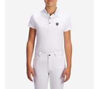 Second Life - Kids Short-sleeved Horse Riding Show Polo Shirt 100 - White