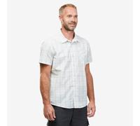 Second Life - Men’s Short-sleeve Check Travel Trekking Shirt Travel 100 - White