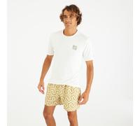 Second Life - Men’s Short-sleeved Surf T-shirt Upf50+ - Whiteflower White