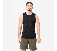 Second Life - Men's Crew Neck Slim-fit Breathable Cross Training Tank Top - Black - Excellent