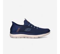 Second Life - Men's Slip-ins Summits Walking Trainers - Navy Blue