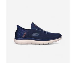 Second Life - Men's Slip-ins Summits Walking Trainers - Navy Blue