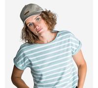 Second Life - Women's Sailing Short-sleeved Sailor's T-shirt Sailing 100 White Khaki - Good