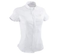 Second Life - Women's Short-sleeved Horse Riding Competition Shirt - White/silver Em... - Fair