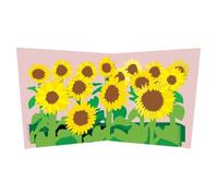 SECOND NATURE 2ToTango 3D Pop Up Card Yellow Sunflowers Greeting Card Any Occasion Keepsake, Blank Message, White Envelope, Uplifting, Floral, Thinking Of You, Good Luck, Paper Art, Die-Cut
