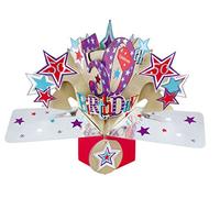 Happy 50th Birthday Pop-Up Greeting Card Original Second Nature 3D Pop Up Cards