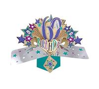 Happy 60th Birthday Pop-Up Greeting Card Original Second Nature 3D Pop Up Cards