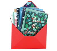 SECOND NATURE Assorted Christmas Card Box Of 12 Festive Xmas Cards In Keepsake Envelope Box Festive Designs, Heartfelt Wishes, Beautiful Illustrations, Keepsake, Variety Pack